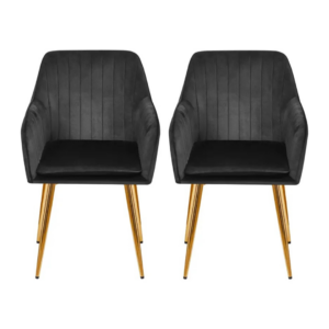 Sillas Comedor Terciopelo Moderno Set 2 Sillas